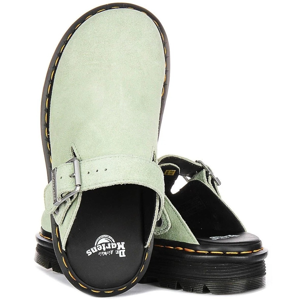 NEW FREE PEOPLE Dr Martens Zebzag Mule 6l Slingback Clogs Sage Green US 6 UK 4